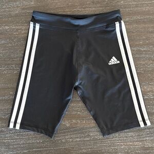Adidas Girls Medium (10/12) Black Spandex Shorts